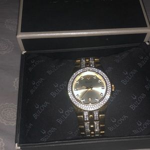 Bulova phantom gold watch